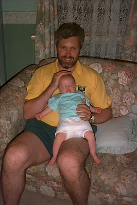 Amelia minding her dad 18 Feb 1998.jpg